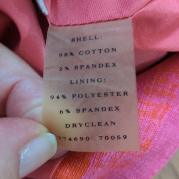 Ann Taylor Striped exposed zipper skirt - Picture 8 of 8